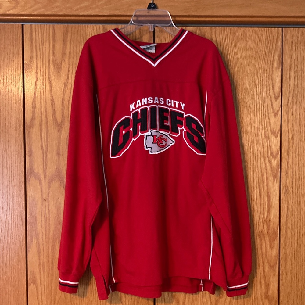 Kansas City Chiefs Red Long Sleeve Jersey Vintage Like New Condition